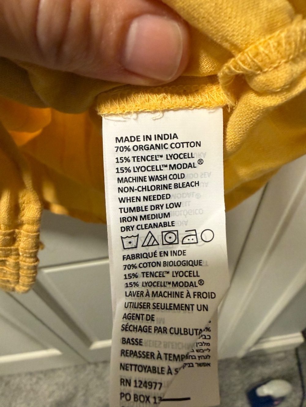 prAna Nieves Tank NWT Size Small Organic Cotton Sleeveless Top Yellow - Picture 6 of 7